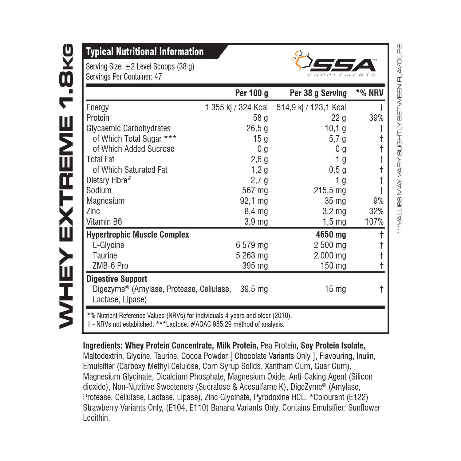 SSA Whey Extreme - Best Tasting Protein in SA